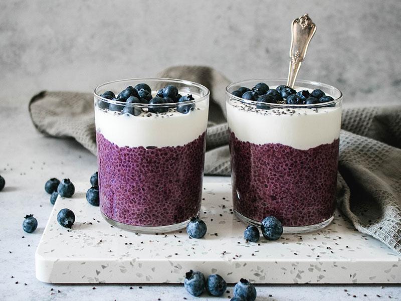 Смузі із лохиною і бананом